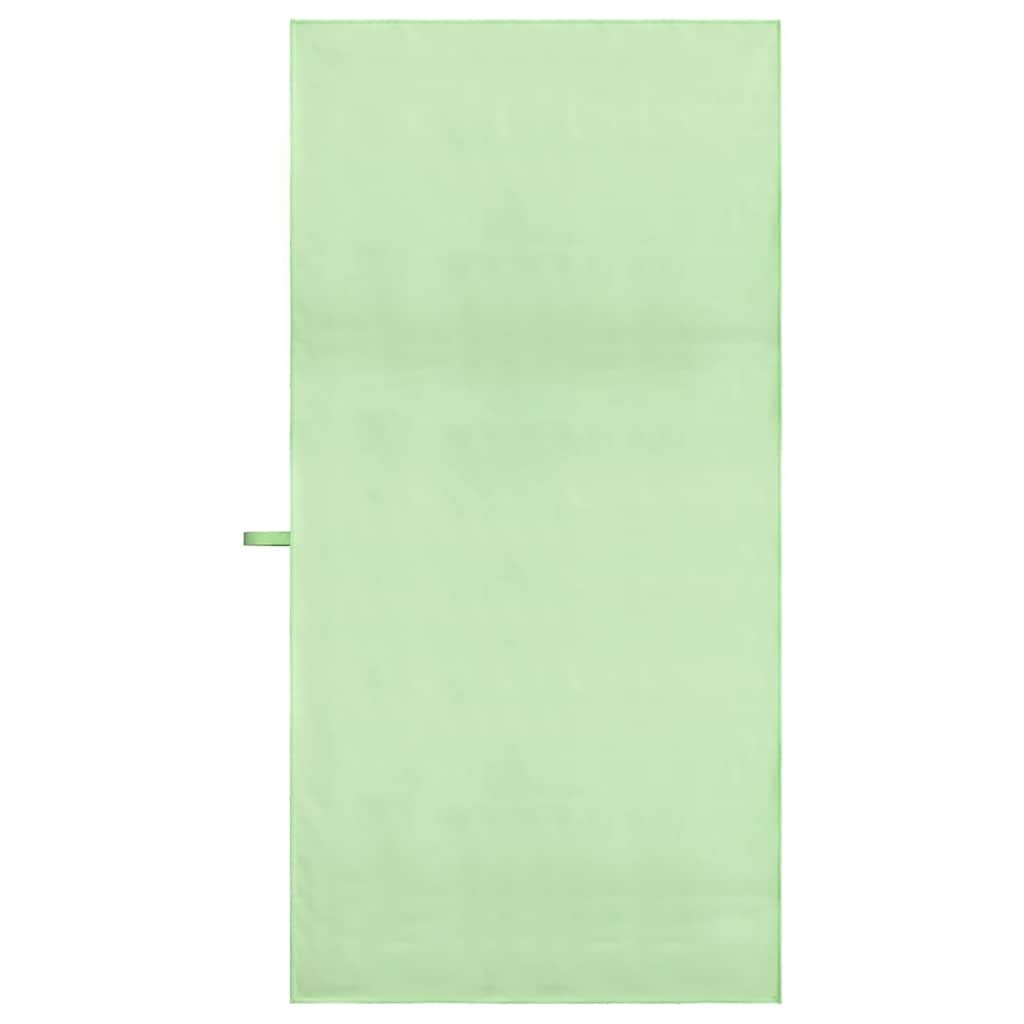 VidaXL Sporthanddoeken 2 pcs Groen 140 x 70 cm Polyester en polyamide