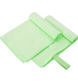 VidaXL Sporthanddoeken 2 pcs Groen 50 x 30 cm Polyester en polyamide