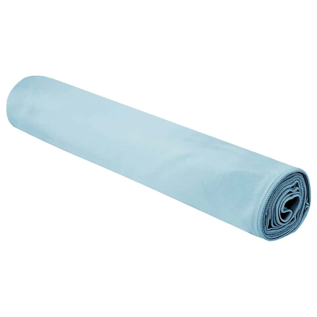 VidaXL Sporthanddoeken 2 pcs Blauw 200 x 100 cm Polyester en polyamide