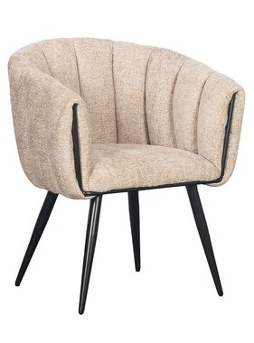 KantoormeubelenPlus Breeze Stoel Latte (Set van 2)