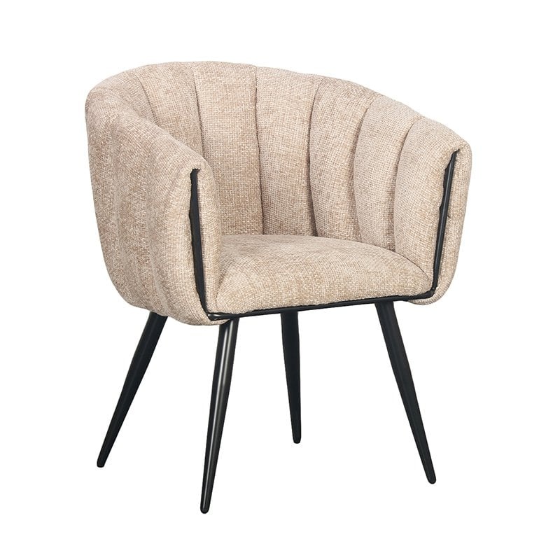 KantoormeubelenPlus Breeze Stoel Latte (Set van 2)