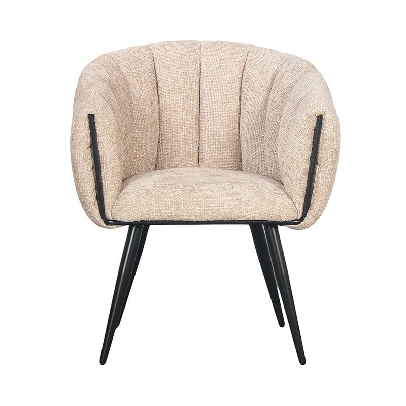 KantoormeubelenPlus Breeze Stoel Latte (Set van 2)