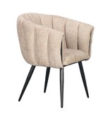 KantoormeubelenPlus Breeze Stoel Latte (Set van 2)