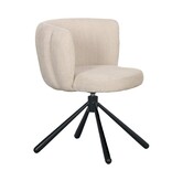 Pole To Pole Schelp Draaistoel Beige