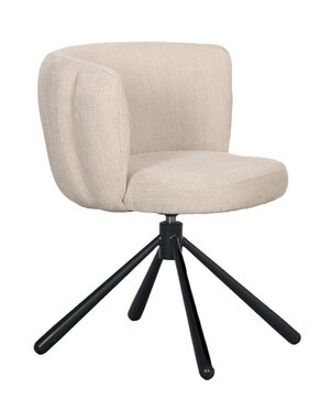 KantoormeubelenPlus Schelp Draaistoel Beige