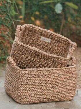 Soeji Opbergmand TANIMBAR gemaakt van waterhyacint