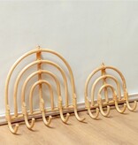 Soeji Rotan Kapstok Kapstokken Beige Wandhaken MAKU (2 maten)