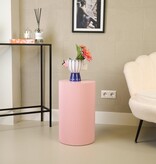 KantoormeubelenPlus Bijzettafel / pilaar -cilinder - MDF - lichtroze -30x54cm