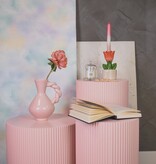 KantoormeubelenPlus Bijzettafel / pilaar -cilinder - MDF - lichtroze -30x54cm