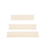 KantoormeubelenPlus Wandplank - Metaal - Beige - Set van 3 - 40/50/60cm