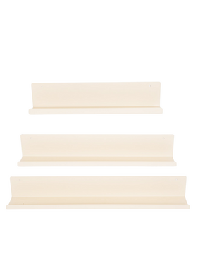 KantoormeubelenPlus Wandplank - Metaal - Beige - Set van 3 - 40/50/60cm