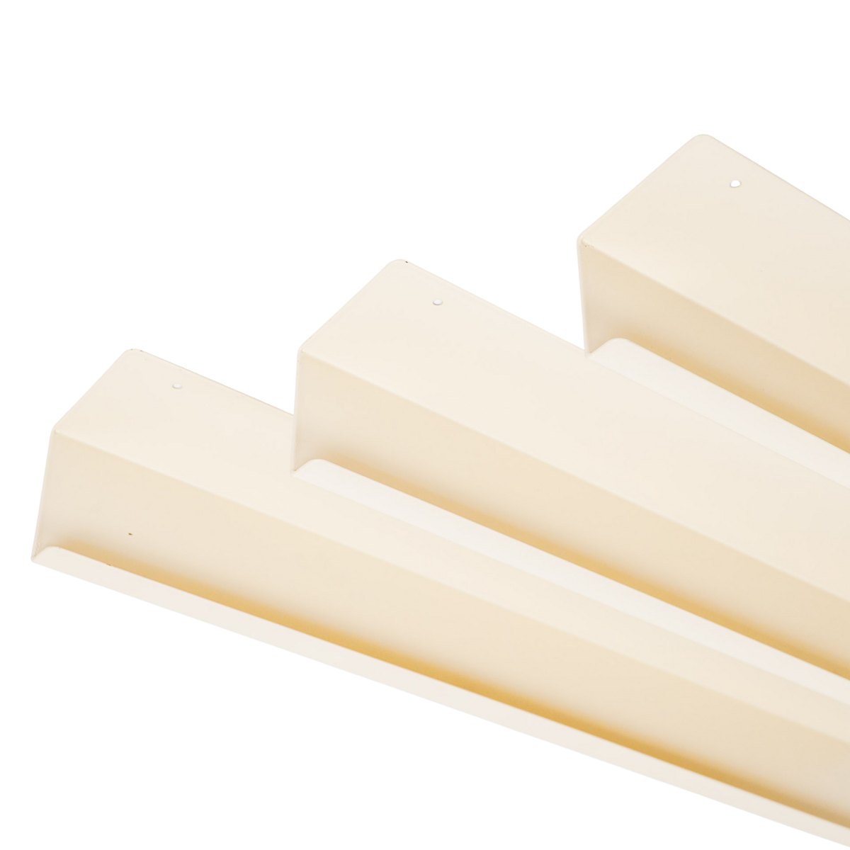 Wandplank - Metaal - Beige - Set van 3 - 40/50/60cm