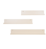 KantoormeubelenPlus Wandplank - Metaal - Beige - Set van 3 - 40/50/60cm