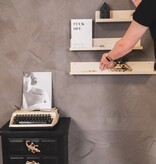 Wandplank - Metaal - Beige - Set van 3 - 40/50/60cm