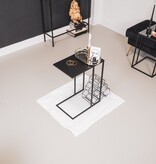 Bijzettafel - Metaal - Zwart - 45x30x60cm