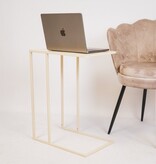 Bijzettafel - Metaal - Zand - 45x30x60cm