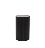 Bijzettafel / pilaar -cilinder - MDF - zwart -30x54cm