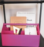 Opbergdoos- Organizer - Metaal - Neon Pink - 30x17x17cm