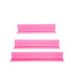 KantoormeubelenPlus Wandplanken - metaal - roze - S3 - 8x8x40 | 50 | 60 cm