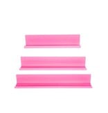 Wandplanken - metaal - roze - S3 - 8x8x40 | 50 | 60 cm