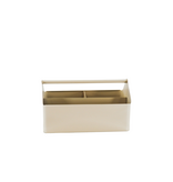 Opbergdoos - Organizer - Metaal - Zand - 30x17x17cm