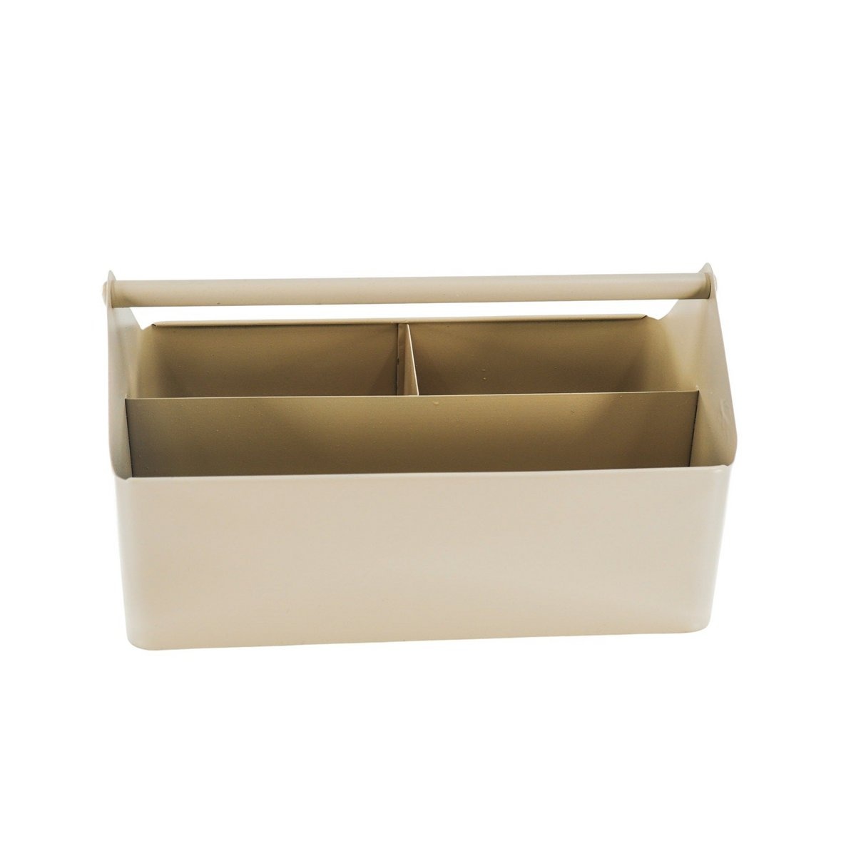 Opbergdoos - Organizer - Metaal - Zand - 30x17x17cm