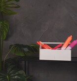 Opbergdoos - Organizer - Metaal - Zand - 30x17x17cm