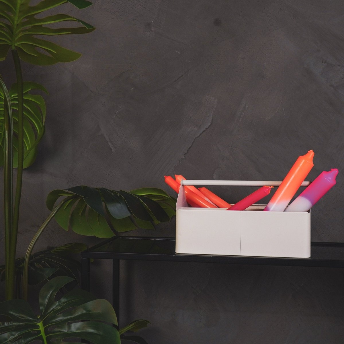 Opbergdoos - Organizer - Metaal - Zand - 30x17x17cm