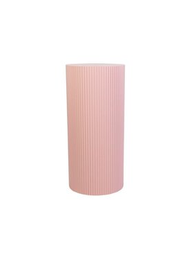 KantoormeubelenPlus Bijzettafel / Zuil- Cilinder - MDF - Lichtroze - 30x65cm