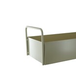 Lade - met handgrepen -metal - zand - 41,5x15,5x13cm