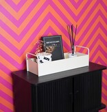 Lade - met handgrepen -metal - zand - 41,5x15,5x13cm