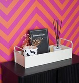 Lade - met handgrepen -metal - zand - 41,5x15,5x13cm