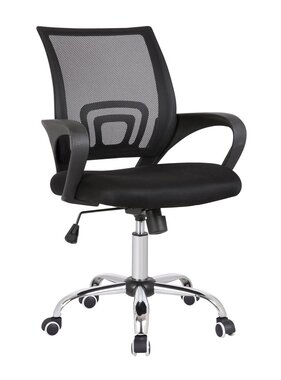 SalesFever Bureaustoel met mesh bekleding, zwart/grijs