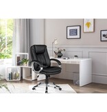 SalesFever Bureaustoel met armleuningen, zwart