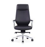 Bureaustoel kunstleer look zwart