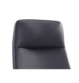 Bureaustoel kunstleer look zwart