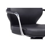 Bureaustoel kunstleer look zwart