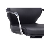 SalesFever Bureaustoel kunstleer look zwart