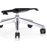 Bureaustoel kunstleer look zwart