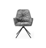 Fauteuil met 360° draaifunctie, grijs