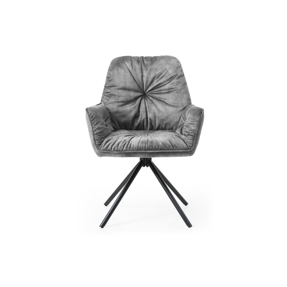 Fauteuil met 360° draaifunctie, grijs