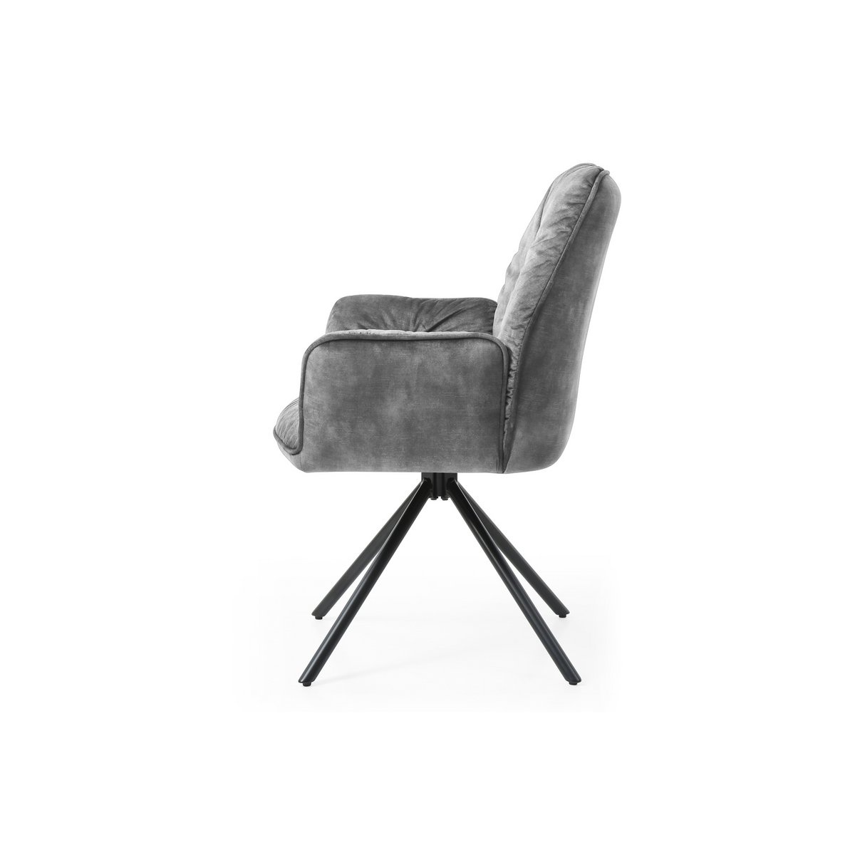 Fauteuil met 360° draaifunctie, grijs
