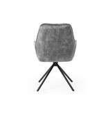 Fauteuil met 360° draaifunctie, grijs
