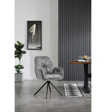 Fauteuil met 360° draaifunctie, grijs
