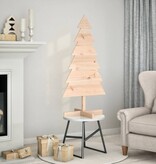 VidaXL Kerstdecoratie kerstboom 120 cm massief grenenhout