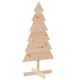 VidaXL Kerstdecoratie kerstboom 120 cm massief grenenhout