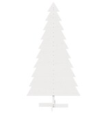 VidaXL Kerstdecoratie kerstboom 180 cm massief grenenhout wit