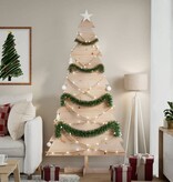 VidaXL Kerstdecoratie kerstboom 180 cm massief grenenhout