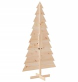 VidaXL Kerstdecoratie kerstboom 180 cm massief grenenhout