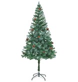 VidaXL Kunstkerstboom met dennenappels 180 cm